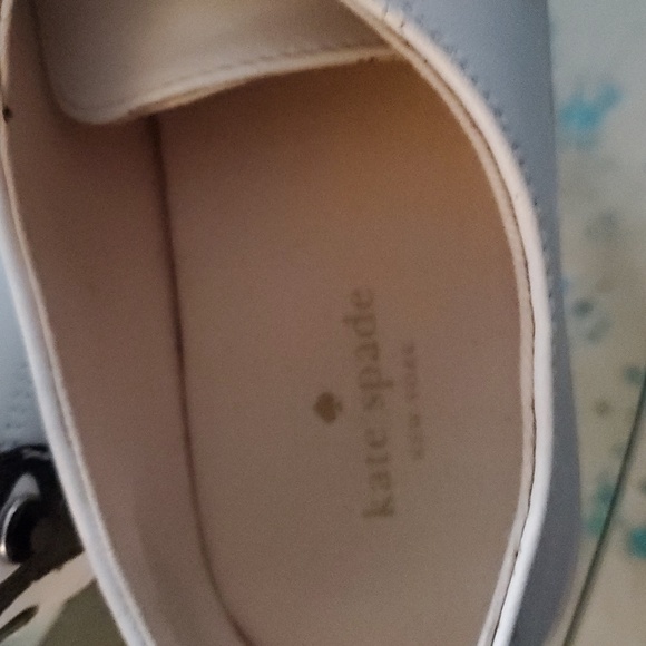 Kate Spade White and Black Dog Face Sneakers - Picture 2 of 6